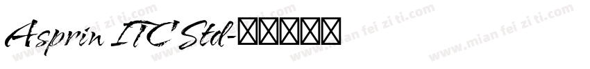 Asprin ITC Std字体转换